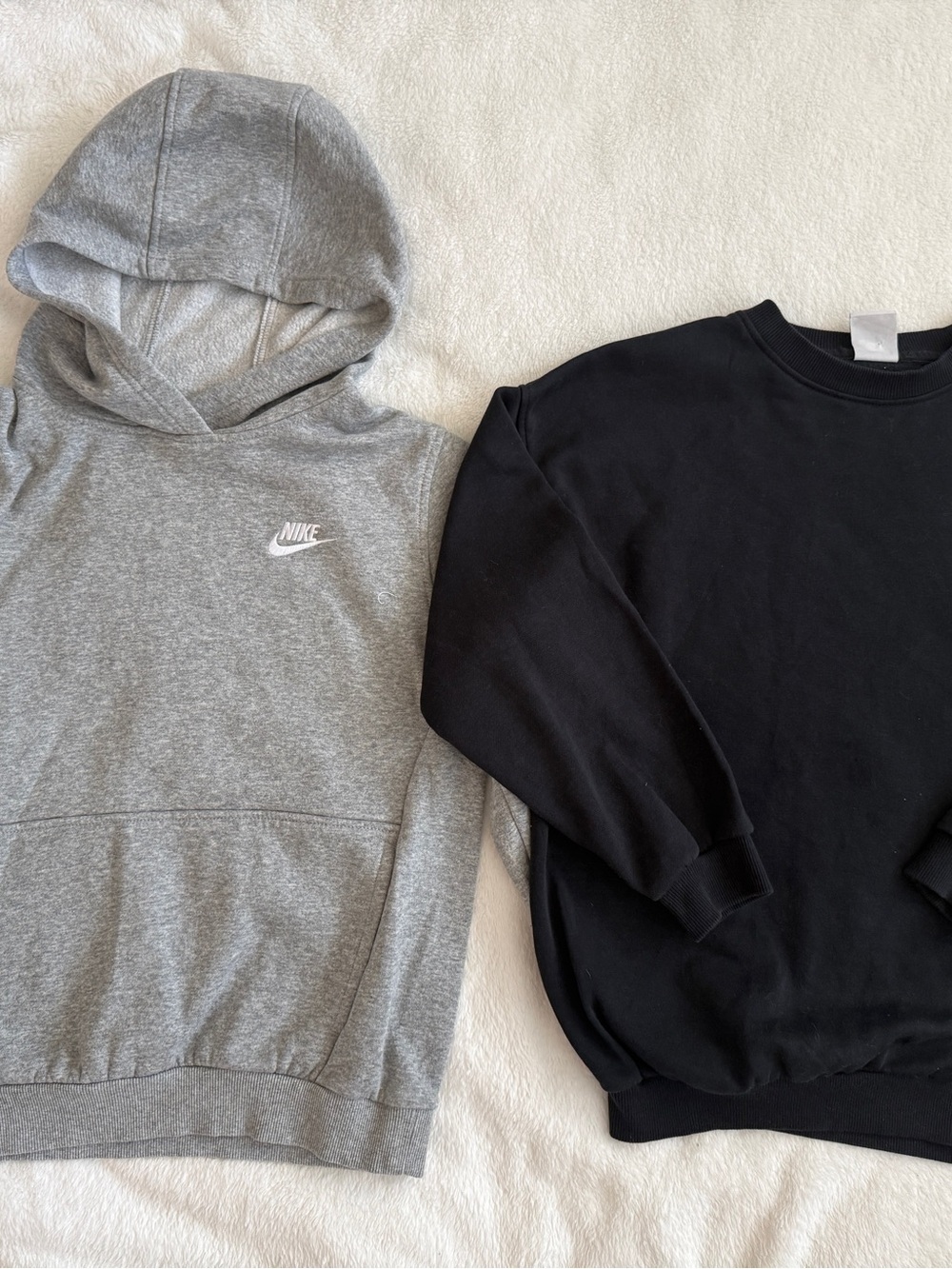 Kids Nike Sweatshirts Grey And Black barely worn
